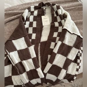 Checkered Cardigan BRAND NEW